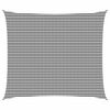 vidaXL Voile d'ombre 6 x 8 m HDPE Rectangulaire Anthracite et blanc
