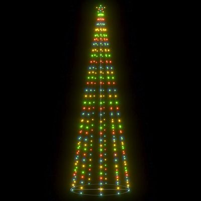 vidaXL Arbre de Noël cône 330 LED colorées décoration 100x300 cm