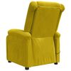 vidaXL Fauteuil inclinable &eacute;lectrique jaune velours