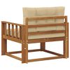 vidaXL Sofa de milieu ext&eacute;rieur Bois d'Acacia Massif Naturel