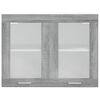 vidaXL Vitrine suspendue "Lyon" Gris Sonoma 80 x 31 x 60 cm Bois d'ingénierie