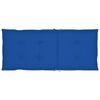 vidaXL Chaises de jardin lot de 2 et coussins bleu royal Teck massif