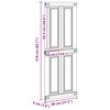 vidaXL Porte Corona Blanc 80 x 210 cm Bois d'ing&eacute;nierie