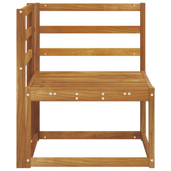 vidaXL Canap&eacute; d'angle ext&eacute;rieur Bois d'Acacia Massif Naturel
