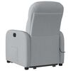 vidaXL Fauteuil inclinable de massage &eacute;lectrique Gris clair Tissu