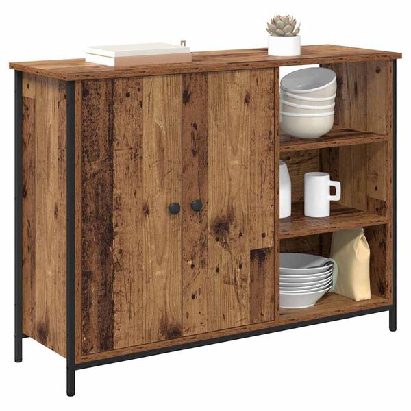 vidaXL Buffet Bois Ancien 100 x 33 x 75 cm Bois d'ing&eacute;nierie