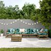 vidaXL Salon de jardin 7 pcs bois de pin impr&eacute;gn&eacute;