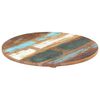 vidaXL Dessus de table rond 40 cm 25-27 mm Bois de r&eacute;cup&eacute;ration solide