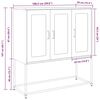 vidaXL Buffet rose 100,5x39x107 cm acier laminé à froid