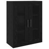 vidaXL Haut Armoire 2 pcs Ch&ecirc;ne noir Bois d'ing&eacute;nierie