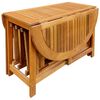 vidaXL Ensemble &agrave; manger d'ext&eacute;rieur pliable 5pcs Bois d'acacia solide