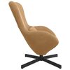 vidaXL Fauteuil &oelig;uf Marron 63 x 73 x 90 cm Velours