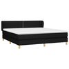 vidaXL Sommier &agrave; lattes de lit avec matelas Noir 160x200 cm Tissu