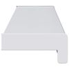 vidaXL Appui de fen&ecirc;tre Blanc 80 x 15 x 4,5 cm PVC