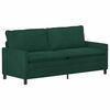 vidaXL Canap&eacute; Vert fonc&eacute; 196 x 81 x 87,5 cm Velours
