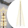vidaXL Sapin de No&euml;l &agrave; LED avec piquets 570 LED blanc chaud 300 cm