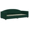 vidaXL Lit de jour avec gigogne et matelas vert fonc&eacute; 90x200cm velours