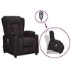 vidaXL Fauteuil de massage Noir Similicuir