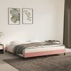 vidaXL Cadre de lit sans matelas rose 160x200 cm velours