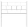 vidaXL Tête de lit métal blanc 100 cm