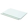 vidaXL Panneaux d'&eacute;tag&egrave;re 2 pcs verre transparent 50x25 cm