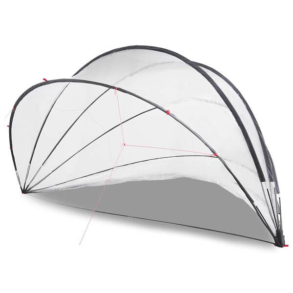 vidaXL D&ocirc;me de piscine Transparent 546 x 516 x 250 cm PVC