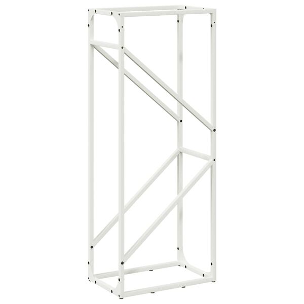 vidaXL Portant de bois chauffage blanc 40x25x100 cm