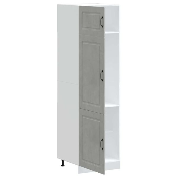vidaXL Armoire de cuisine Kalmar gris béton bois d'ingénierie