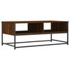 vidaXL Table basse ch&ecirc;ne marron 100x51x40 cm bois d'ing&eacute;nierie