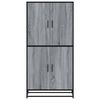 vidaXL Buffet haut sonoma gris 68x35x139 cm bois d'ing&eacute;nierie