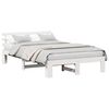 vidaXL Cadre de lit avec t&ecirc;te de lit Blanc 140 x 190 cm Pin massif