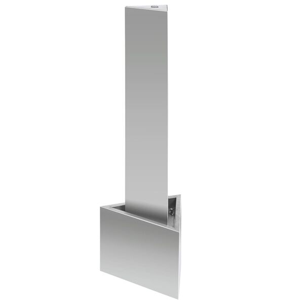 vidaXL Fontaine de jardin Argent&eacute; 37,7x32,6x110 cm Acier inoxydable