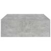 vidaXL Table basse gris béton 100x100x35 cm bois d'ingénierie