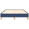 vidaXL Cadre de lit sans matelas bleu 120x190 cm tissu