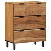 vidaXL Buffet 3 pcs Marron 60 x 33 x 75 cm Bois d'acacia massif