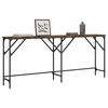 vidaXL Table console ch&ecirc;ne fum&eacute; 180x29x75 cm bois d'ing&eacute;nierie