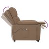 vidaXL Fauteuil de massage Marron Tissu