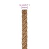vidaXL Corde de jute 50 m de long 12 mm d'épaisseur