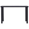 vidaXL Table de salle à manger Noir et gris béton 120x60x75 cm MDF