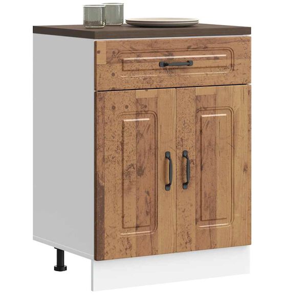 vidaXL Armoire de cuisine Kalmar vieux bois bois d'ing&eacute;nierie
