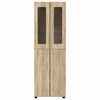 vidaXL Haut Armoire avec &eacute;tag&egrave;re FLORIN Ch&ecirc;ne Sonoma 60 x 35 x 182 cm