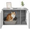 vidaXL Maison pour chat Gris Sonoma 85 x 55 x 50,5 cm