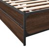 vidaXL Cadre de lit avec tiroirs sans matelas ch&ecirc;ne marron 75x190 cm