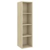 vidaXL Ensemble de meubles TV 3 pcs Ch&ecirc;ne sonoma Bois d'ing&eacute;nierie