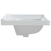 vidaXL &Eacute;vier de salle de bain blanc 71x48x23cm rectangulaire c&eacute;ramique
