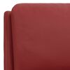 vidaXL Fauteuil inclinable Rouge bordeaux Similicuir