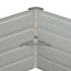 vidaXL Jardini&egrave;re sur&eacute;lev&eacute;e Anthracite 129x129x45 cm Acier galvanis&eacute;