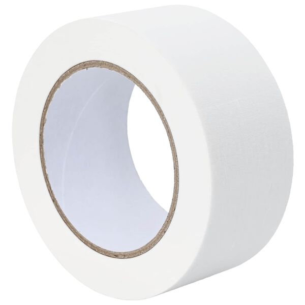 vidaXL Rubans de masquage pour peintre 50 pcs Blanc 50 mm x 50 m