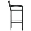 vidaXL Ensemble de bar de jardin 5 pcs Noir