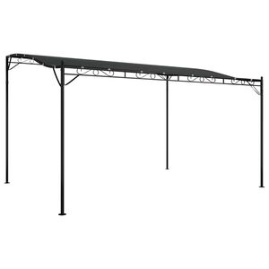 vidaXL Auvent anthracite 4x3 m 180 g/m&sup2; tissu et acier